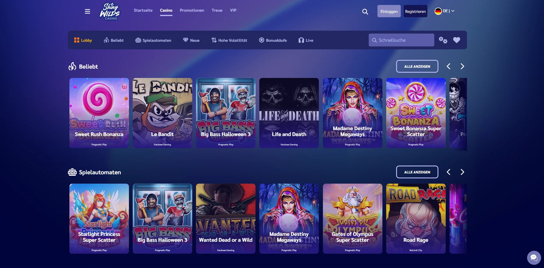 ShinyWilds Casino Überblick